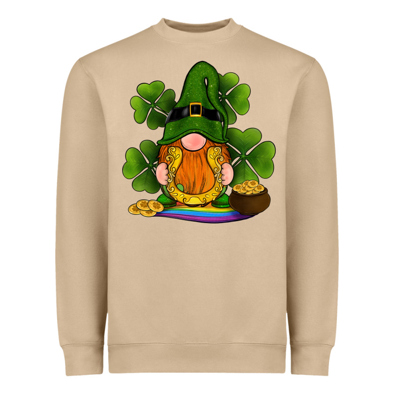 St Patricks Day Gnomes Shamrock Gold Horseshoes Rainbow Heavyweight Sweatshirt by RanaPortraitStore | Teevron