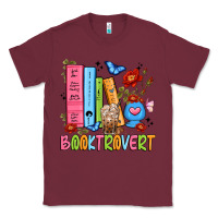 Burgundy booktrovert Classic Tee - JahusDesignShop