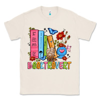 Natural booktrovert Classic Tee - JahusDesignShop