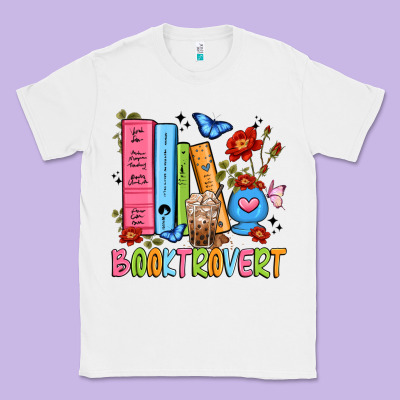 Booktrovert Classic Tee Designed By Jahusdesignshop