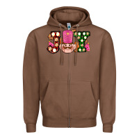 Chestnut Christmas joy snacks and nutcracker cookies ado Zipper Hoodie - AdoDesignShop