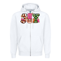 White Christmas joy snacks and nutcracker cookies ado Zipper Hoodie - AdoDesignShop
