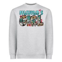 Heather Grey mama s girl Heavyweight Sweatshirt - Zillion Design Studio
