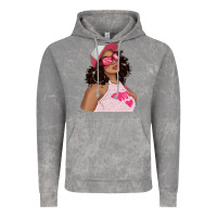 Cloud Rock pink sunglasses afro black girl Vintage Hoodie - texasbilliewilder