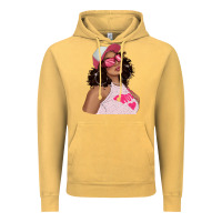 Vintage Mustard pink sunglasses afro black girl Vintage Hoodie - texasbilliewilder