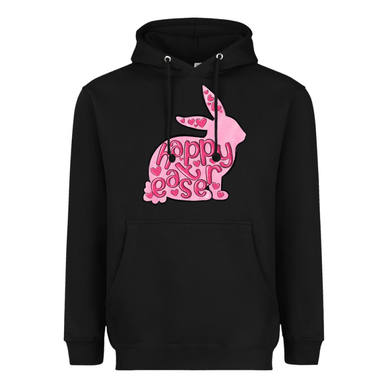 Happy Easter Rabbit Heavyweight Hoodie by MaliasSmallBusiness | Teevron