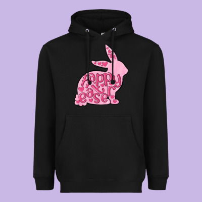 Happy Easter Rabbit Heavyweight Hoodie Designed By Maliassmallbusiness