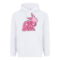White happy easter rabbit Heavyweight Hoodie - MaliasSmallBusiness