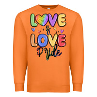 Carrot love is love pride Premium Sweatshirt - MaliasSmallBusiness