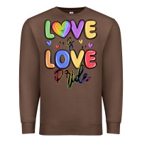 Chestnut love is love pride Premium Sweatshirt - MaliasSmallBusiness