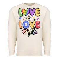Sandshell love is love pride Premium Sweatshirt - MaliasSmallBusiness