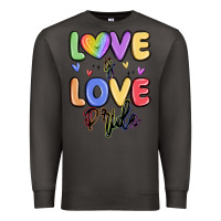 Smoke love is love pride Premium Sweatshirt - MaliasSmallBusiness