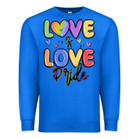 True Royal love is love pride Premium Sweatshirt - MaliasSmallBusiness