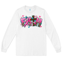 White cancer faith cross Long Sleeve Tee - AdoDesignShop