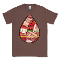 Chestnut african fabric pattern teardrop earrings 3 Classic Tee - BundleAndBundleShop