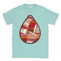 Seafoam african fabric pattern teardrop earrings 3 Classic Tee - BundleAndBundleShop