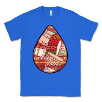 True Royal african fabric pattern teardrop earrings 3 Classic Tee - BundleAndBundleShop