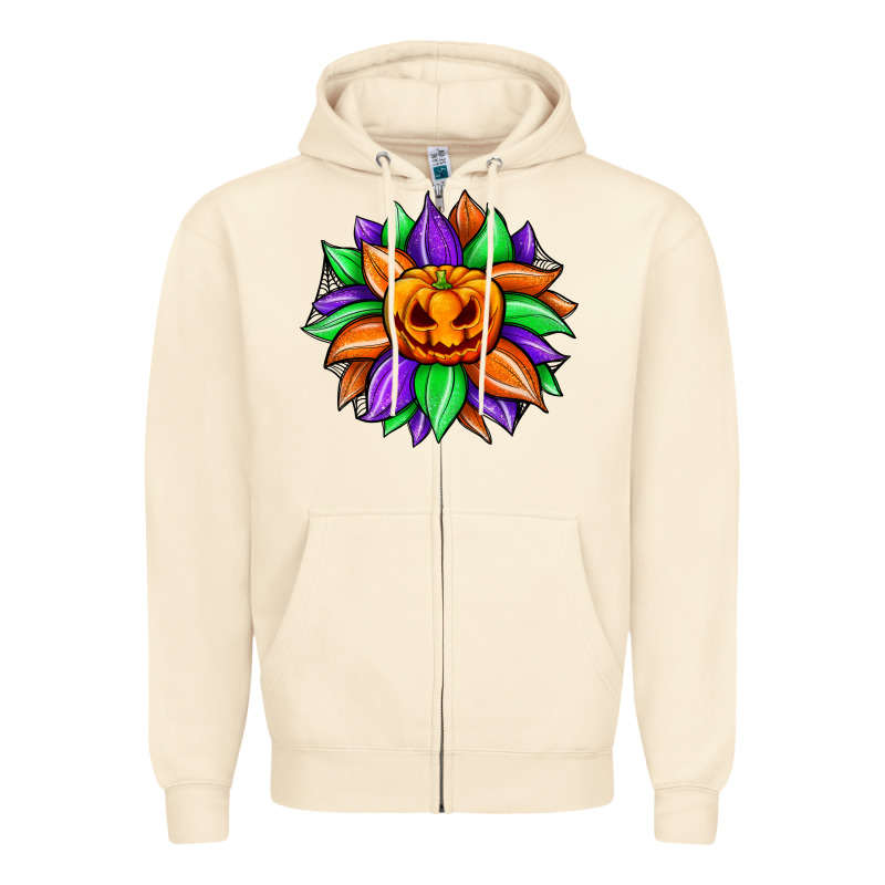 Sunflower Halloween Zipper Hoodie by JahusDesignShop | Teevron