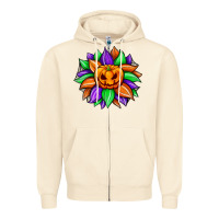 Sandshell sunflower halloween Zipper Hoodie - JahusDesignShop