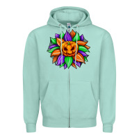 Seafoam sunflower halloween Zipper Hoodie - JahusDesignShop