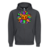 Smoke sunflower halloween Zipper Hoodie - JahusDesignShop