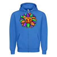 True Royal sunflower halloween Zipper Hoodie - JahusDesignShop