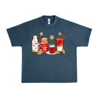 Midnight Navy santa fuel coffee cups Urban Heavy Tee - texasbilliewilder