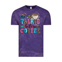 Cloud Purple no talkie before coffee Vintage Tee - Zillion Design Studio