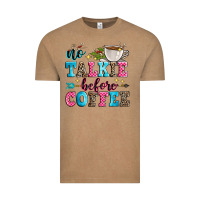 Vintage Coffee no talkie before coffee Vintage Tee - Zillion Design Studio
