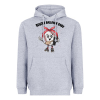 Heather Grey boujee ballpark babe Heavyweight Hoodie - MaliasSmallBusiness