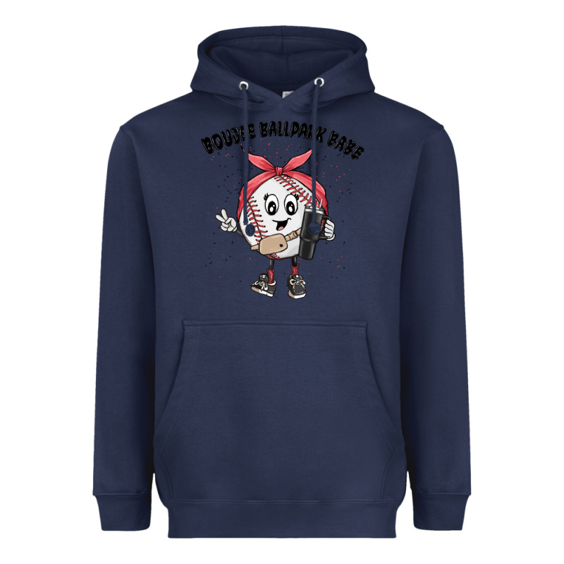 Boujee Ballpark Babe Heavyweight Hoodie by MaliasSmallBusiness | Teevron