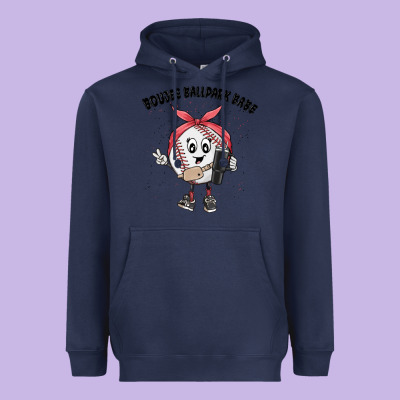 Boujee Ballpark Babe Heavyweight Hoodie Designed By Maliassmallbusiness