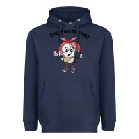 Navy boujee ballpark babe Heavyweight Hoodie - MaliasSmallBusiness