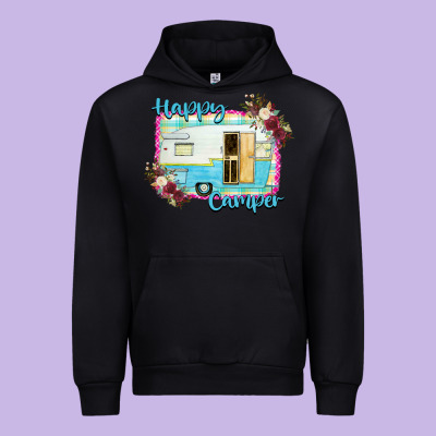 Happy Camper With Flowers Urban Hoodie Designed By Bettercallsaul