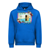 Cobalt Happy Camper With Flowers Urban Hoodie - Bettercallsaul