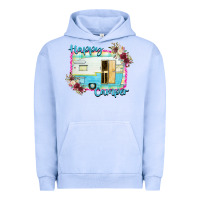 Pigment Grape Ice Happy Camper With Flowers Urban Hoodie - Bettercallsaul