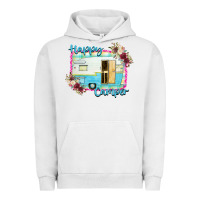 Pigment Lunar Rock Happy Camper With Flowers Urban Hoodie - Bettercallsaul