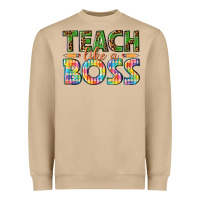 Mushroom teach like a boss Heavyweight Sweatshirt - texasbilliewilder