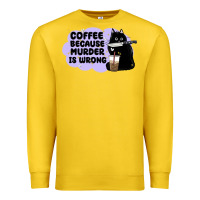Lemon coffee because murder is wrong Premium Sweatshirt - MaliasSmallBusiness