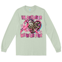 Matcha western leopard  in october we wear pink heart Long Sleeve Tee - AdoDesignShop