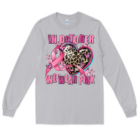 Moon Dust western leopard  in october we wear pink heart Long Sleeve Tee - AdoDesignShop