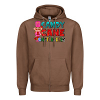 Chestnut candy cane and pink nutcracker ado Zipper Hoodie - AdoDesignShop