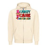 Sandshell candy cane and pink nutcracker ado Zipper Hoodie - AdoDesignShop