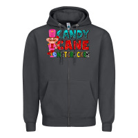 Smoke candy cane and pink nutcracker ado Zipper Hoodie - AdoDesignShop