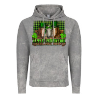 Cloud Rock happy st. patrick's day horses with leprechaun hat and bandana Vintage Hoodie - RanaPortraitStore