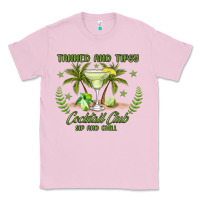 Bubblegum Pink tanned and tipsy cocktail club sip and chill Classic Tee - JahusDesignShop