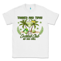 White tanned and tipsy cocktail club sip and chill Classic Tee - JahusDesignShop