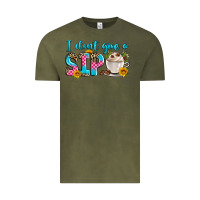Vintage Olive i don't give a sip Vintage Tee - Zillion Design Studio
