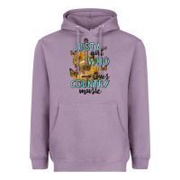 Lavender just a girl who loves country music Heavyweight Hoodie - MaliasSmallBusiness
