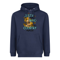 Navy just a girl who loves country music Heavyweight Hoodie - MaliasSmallBusiness